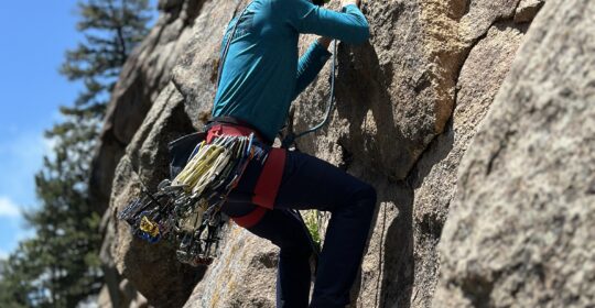 rock climbing trad climber