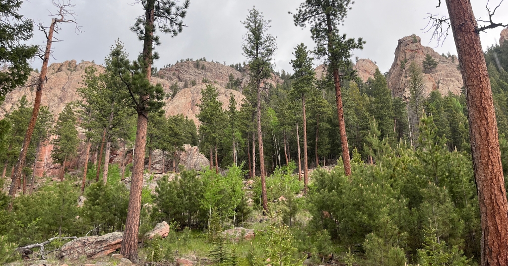 Incredible cliffs for rock climbing at Staunton State Park in Colorado