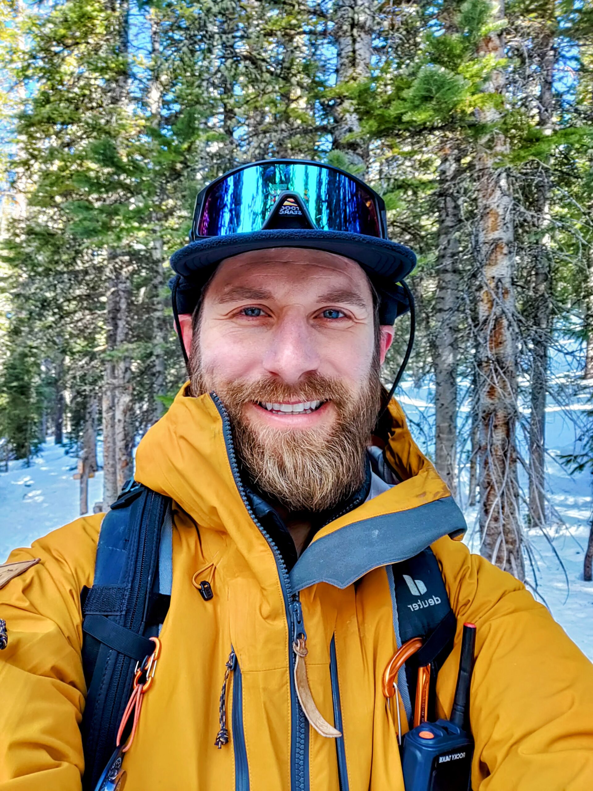 Gabe-Chez-selfie-in-snowy-wooded-area